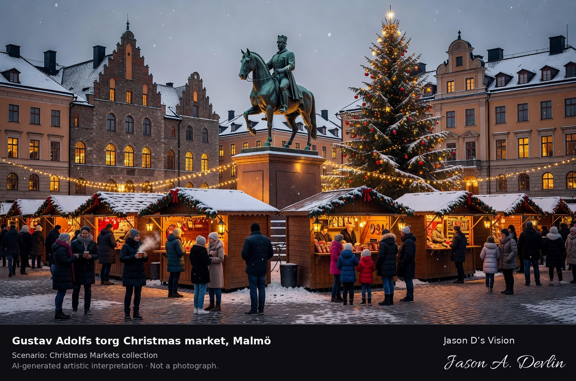 Gustav Adolfs torg Christmas market, Malmö